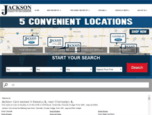 Tablet Screenshot of jacksoncars.com